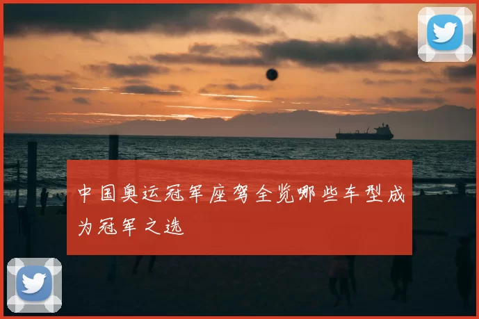 中国奥运冠军座驾全览哪些车型成为冠军之选
