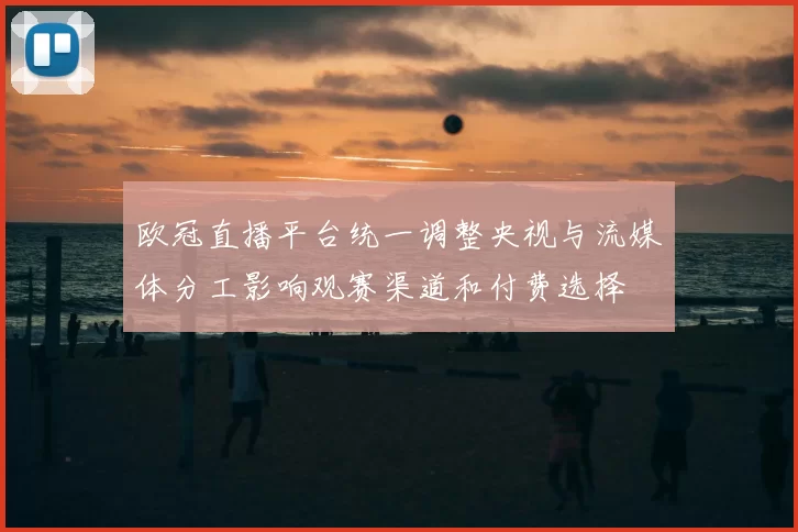 欧冠直播平台统一调整央视与流媒体分工影响观赛渠道和付费选择