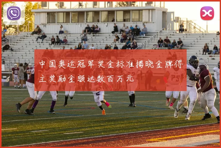 中国奥运冠军奖金标准揭晓金牌得主奖励金额达数百万元